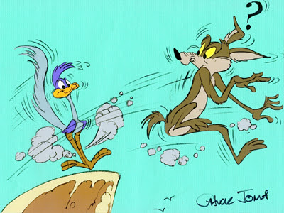 wile e coyote and roadrunner