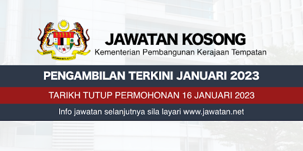 Jawatan Kosong KPKT Malaysia 2023