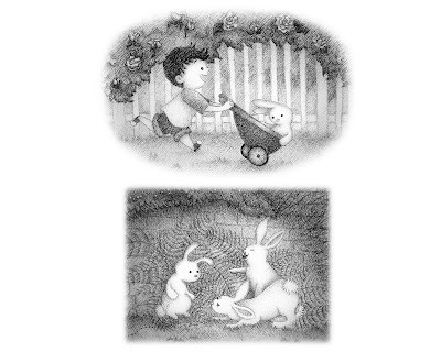 Alexandria Gold Black and White Children's Book Illustration Ria Art World