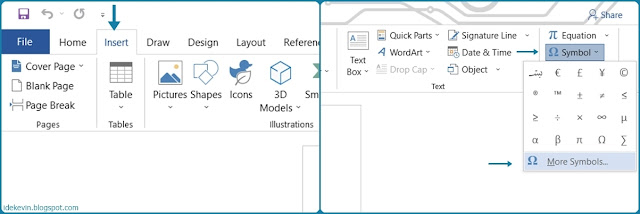 cara menulis bismillah di microsoft word