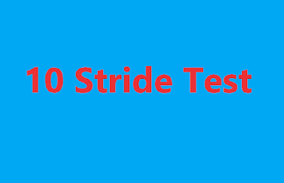 10 Stride Test to Measure Standing Start Acceleration