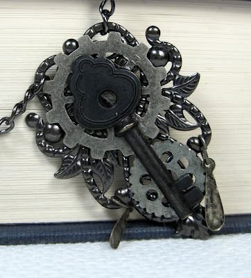 Steampunk Style Clockwork Key Necklace