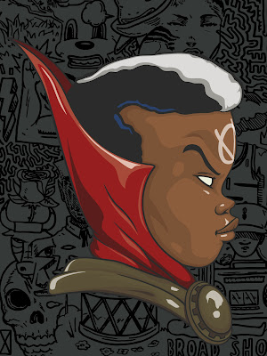 Doctor Strange & Brother Voodoo Marvel Screen Prints by Hebru Brantley x Line Dot Editions