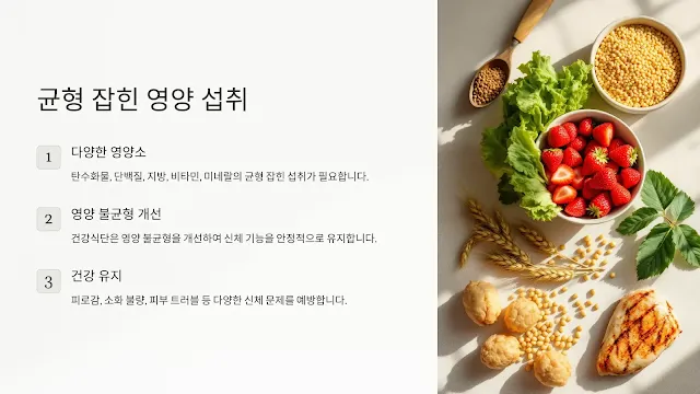 균형 잡힌 영양 섭취