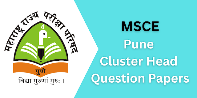 MSCE Pune Cluster Head Old Question Papers Download PDF