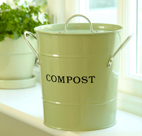 compost bucket, green