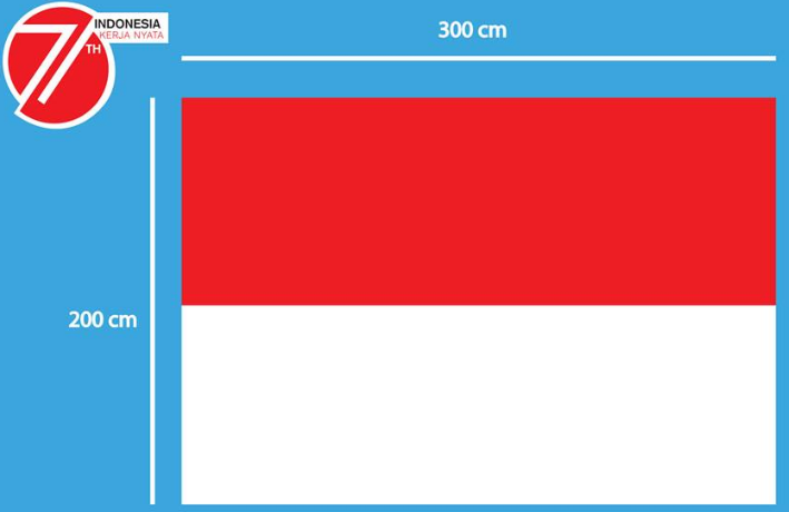 Ukuran Bendera Merah Putih Untuk Upacara Bendera Sesuai UU 