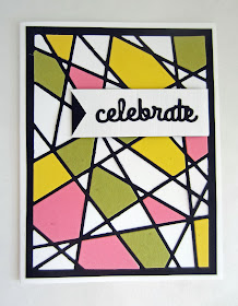 Stained Glass Greetings Card