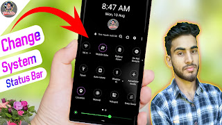How to change system status bar for any android device
