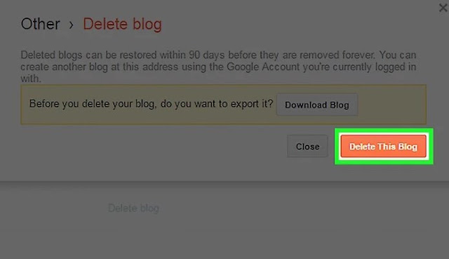 How to Delete a Blog on Blogger