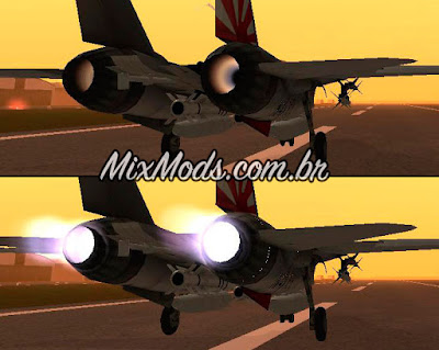 avião f14 multifuncional hd para gta sa