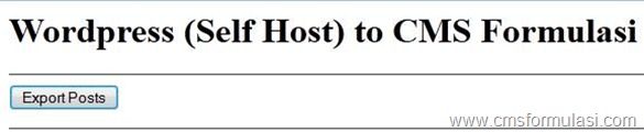Tutorial Import Data dari Wordpress ke CMS Formulasi