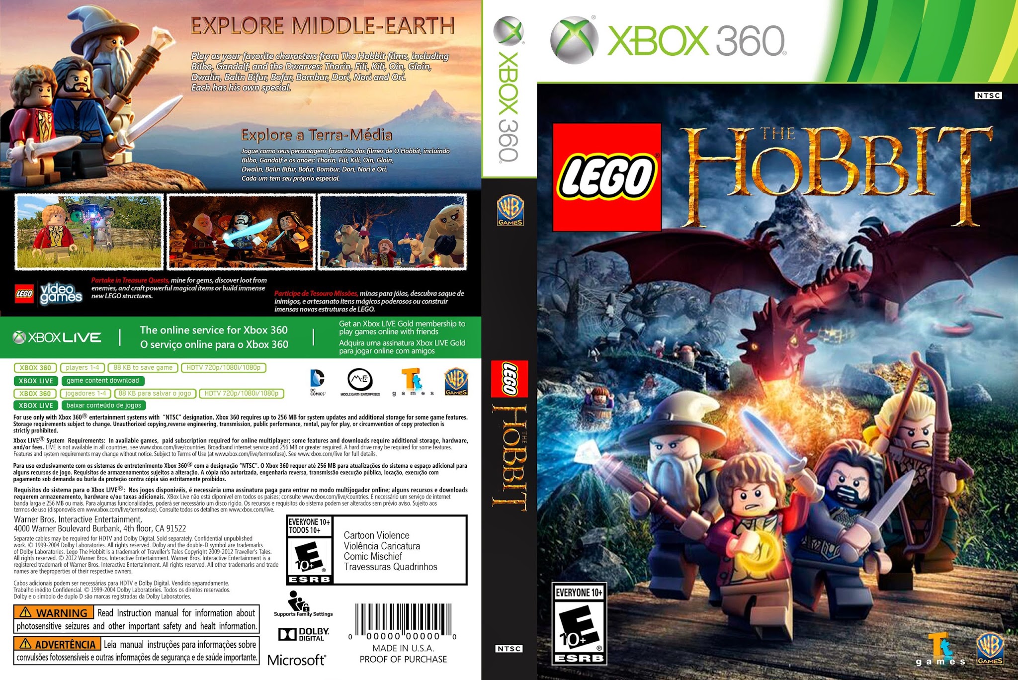 Lego The Hobbit - Xbox 360 - Ultra Capas