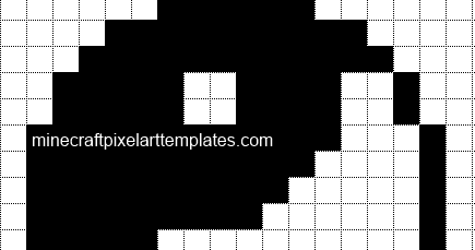 Minecraft Pixel Art Templates: Yin Yang