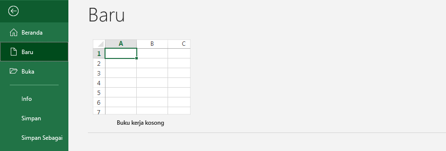 Cara Membuat Workbook Baru