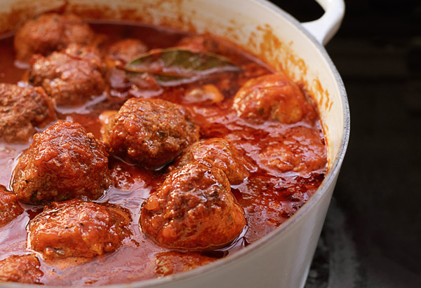 Image result for pot of meatballs