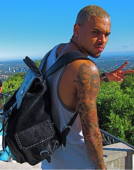  Chris Brown was recently photographed with a LS backpack 