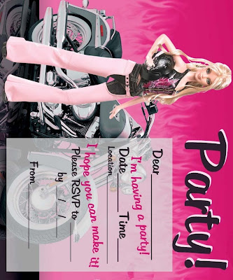 Barbie Birthday Party on Free Barbie Party Invitations