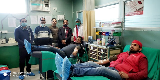  मिशन रक्तदान 2021 के तहत महिला उन्नति संस्था और सेफ एसएएफई संस्था ने कराया रक्तदान