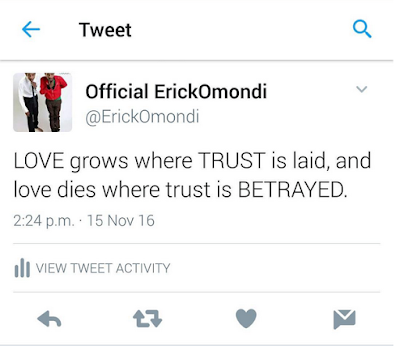  Eric Omondi tweet
