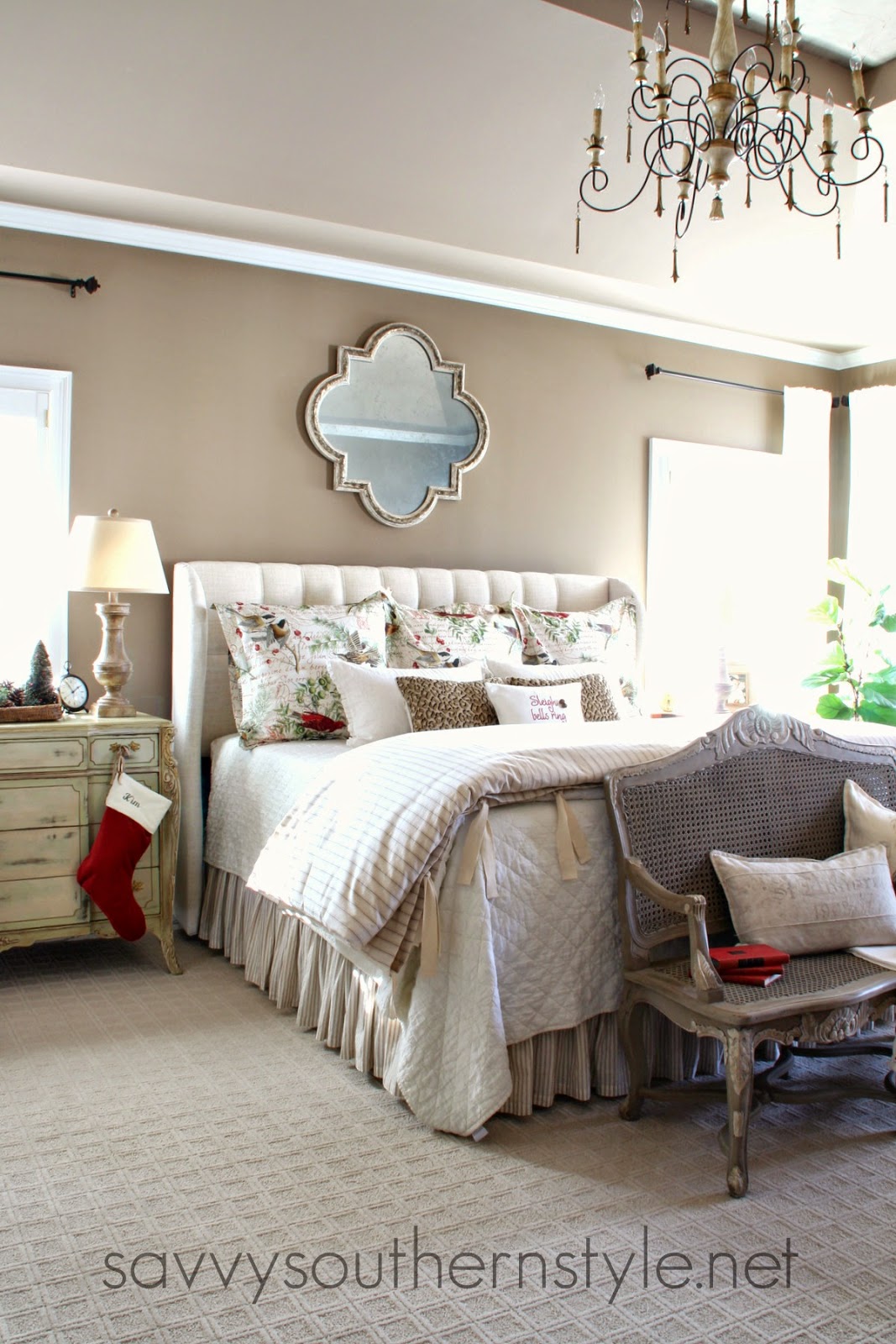 Savvy Southern Style : Holiday Bedroom Ideas