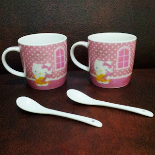 Toko Cherish Imut Jual Mug Sendok Keramik  Hello  Kitty  