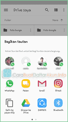 cara menyimpan file di google drive