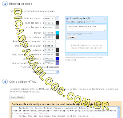 classificação de blogs do google friend