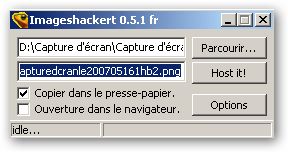 Mettre facilement une capture d'écran sur un site avec Imageshackert