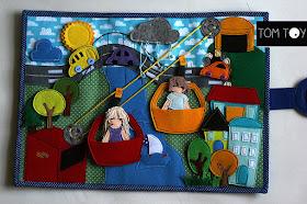 Cable cars playmat handmade by TomToy