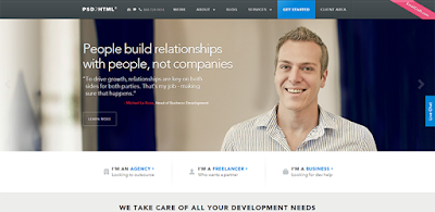  Web Design blog Flat Untuk Landing Page