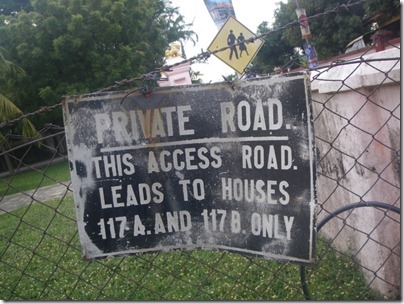 private road of 117A-B