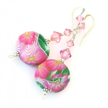 pink flower jewelry gift for women