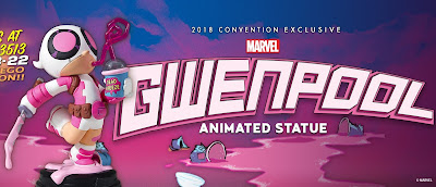 San Diego Comic-Con 2018 Exclusive Gwenpool Animated Marvel Mini Statue by Skottie Young & Gentle Giant