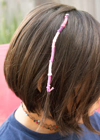 how to do easy DIY hair wraps with kids  (such a fun playdate or party idea)