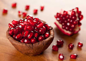 the seeds of pomegranate