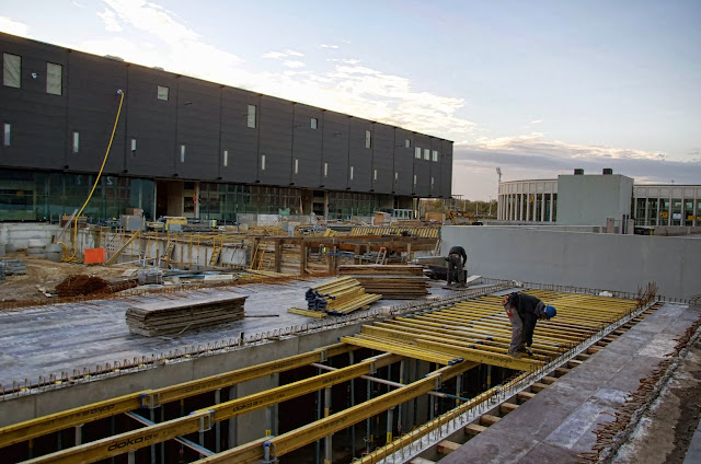 Baustelle CCB, Neubau Citycube Berlin, Messedamm /Jaffeestraße, Ehemalige Deutschlandhalle, 14055 Berlin, 06.11.2013