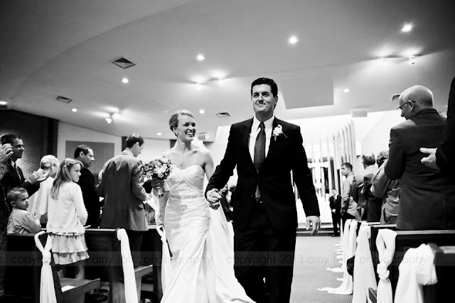 Wedding ceremony at Christ the King Catholic Church in Indianapolis