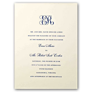 Letterpress wedding invitations
