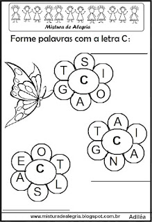 Atividades de alfabetização,Formar palavras