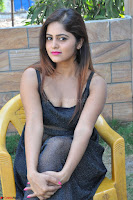 Pragya Nayan New Fresh Telugu Actress Stunning Transparent Black Deep neck Dress ~  Exclusive Galleries 079.jpg