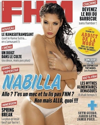 Topless Nabilla  sur FHM (PHOTO)