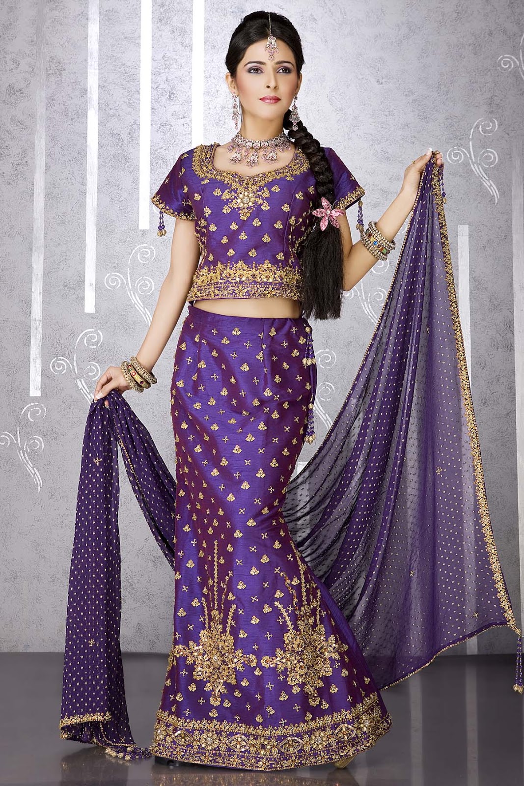 Purple Indian Wedding Dress Purple indian .