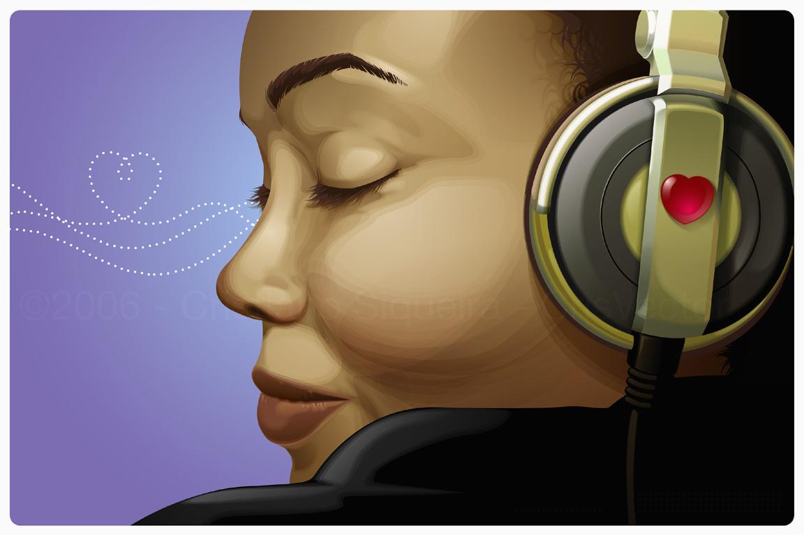 listening to music calm