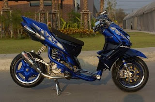  gambar modifikasi yamaha mio  blue