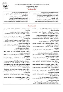 تحضير مادة تكنولوجيا المعلومات و الاتصالات الصف الخامس الابتدائى الترم الثانى