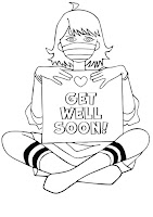 Get well soon coloring page