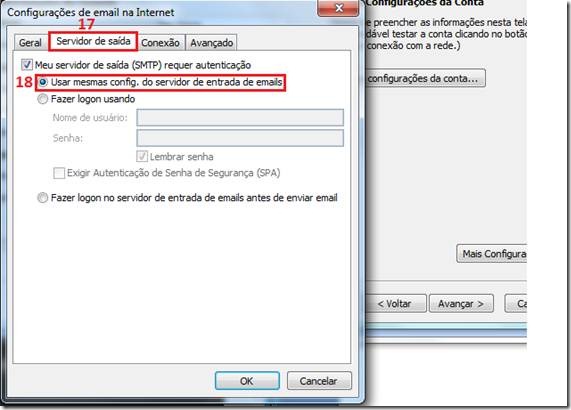 adcionar conta de email no outlook 2007