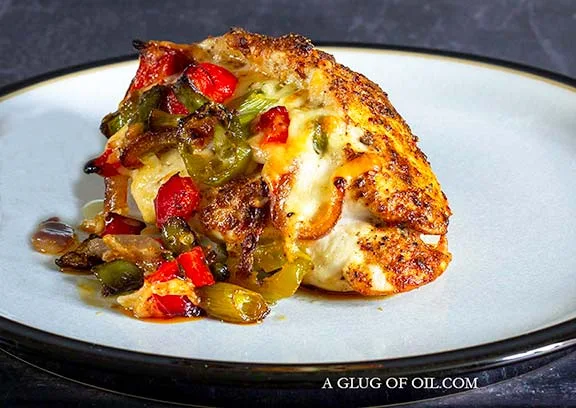 Cajun stuffed chicken breast.