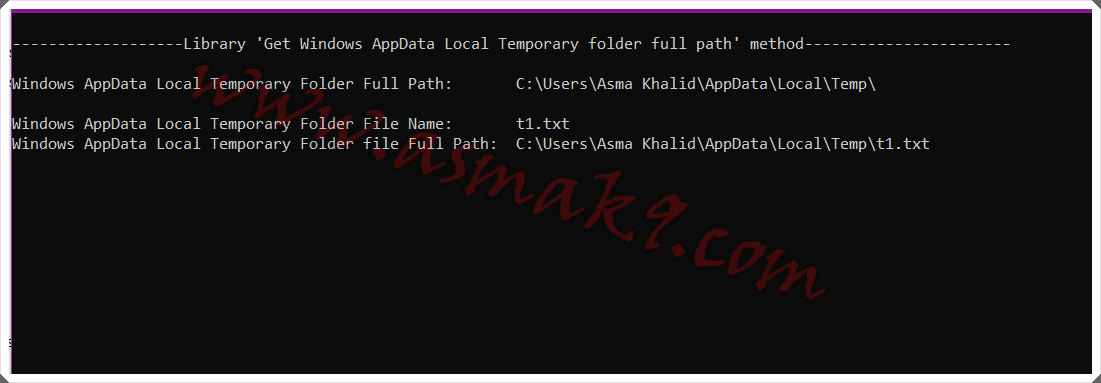 C Net How To Get Appdata Local Temp Folder File Path Asma S Blog